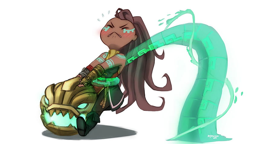 Download Illaoi Lol Fan Art Wallpaper