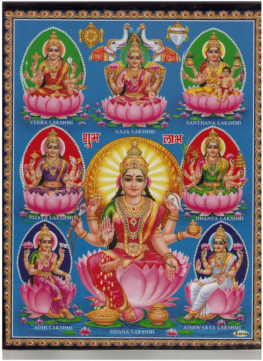 ly Goddess Ashta Lakshmi - - HD phone wallpaper