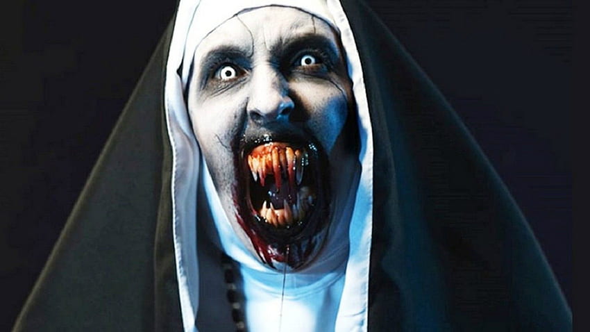 The Nun Valak. . Newest horror movies, Valak, Best horror movies, Valak Painting HD wallpaper