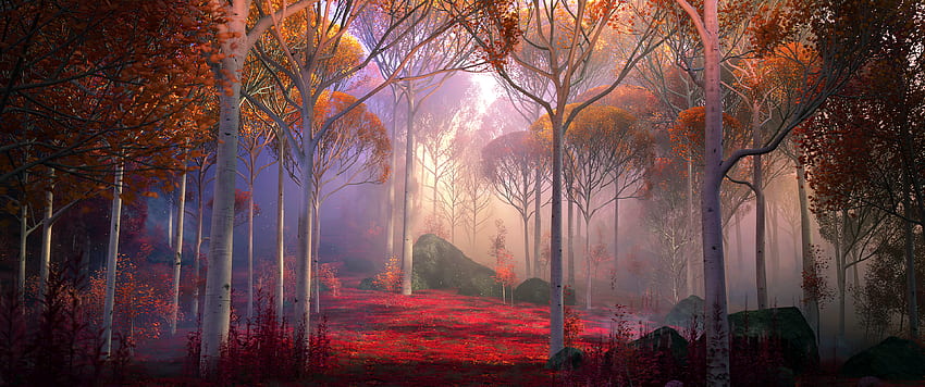 마법에 걸린 숲을 수정했습니다(댓글에 버전): Frozen, Fairy Tale Forest HD 월페이퍼