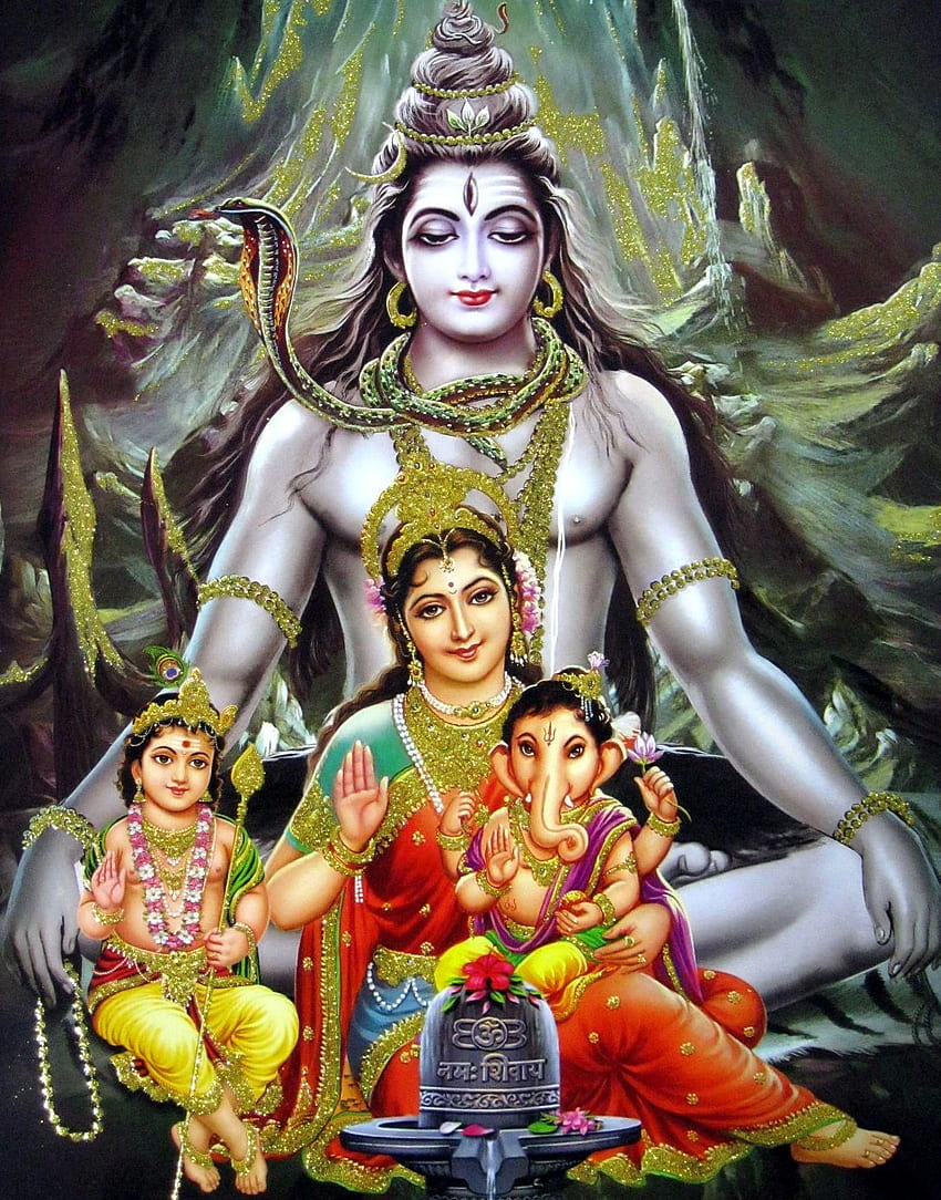 Lord Shiva Family , ,, shiv parvati HD phone wallpaper | Pxfuel
