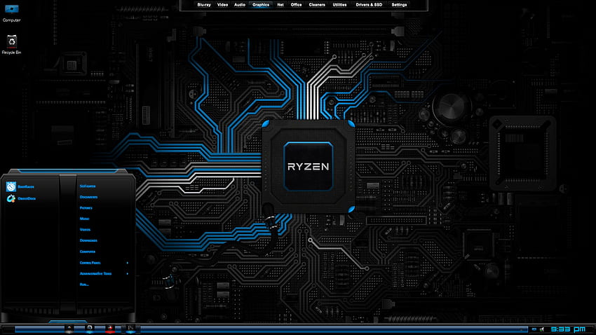 Hardwired: Ryzen Blue Special Edition, Ryzen 5 HD wallpaper