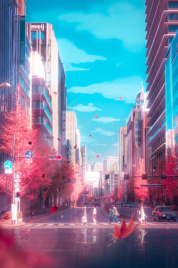 Anime city aesthetic HD wallpapers | Pxfuel