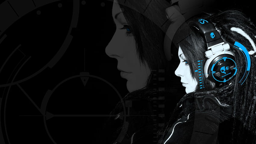 Headphone Girl, Gaming Headset HD wallpaper