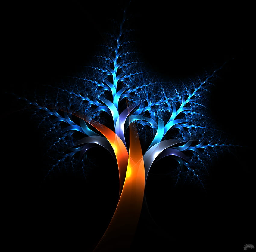 นามธรรม ไม้ ต้นไม้ เส้น เศษส่วน Plexus วอลล์เปเปอร์ HD