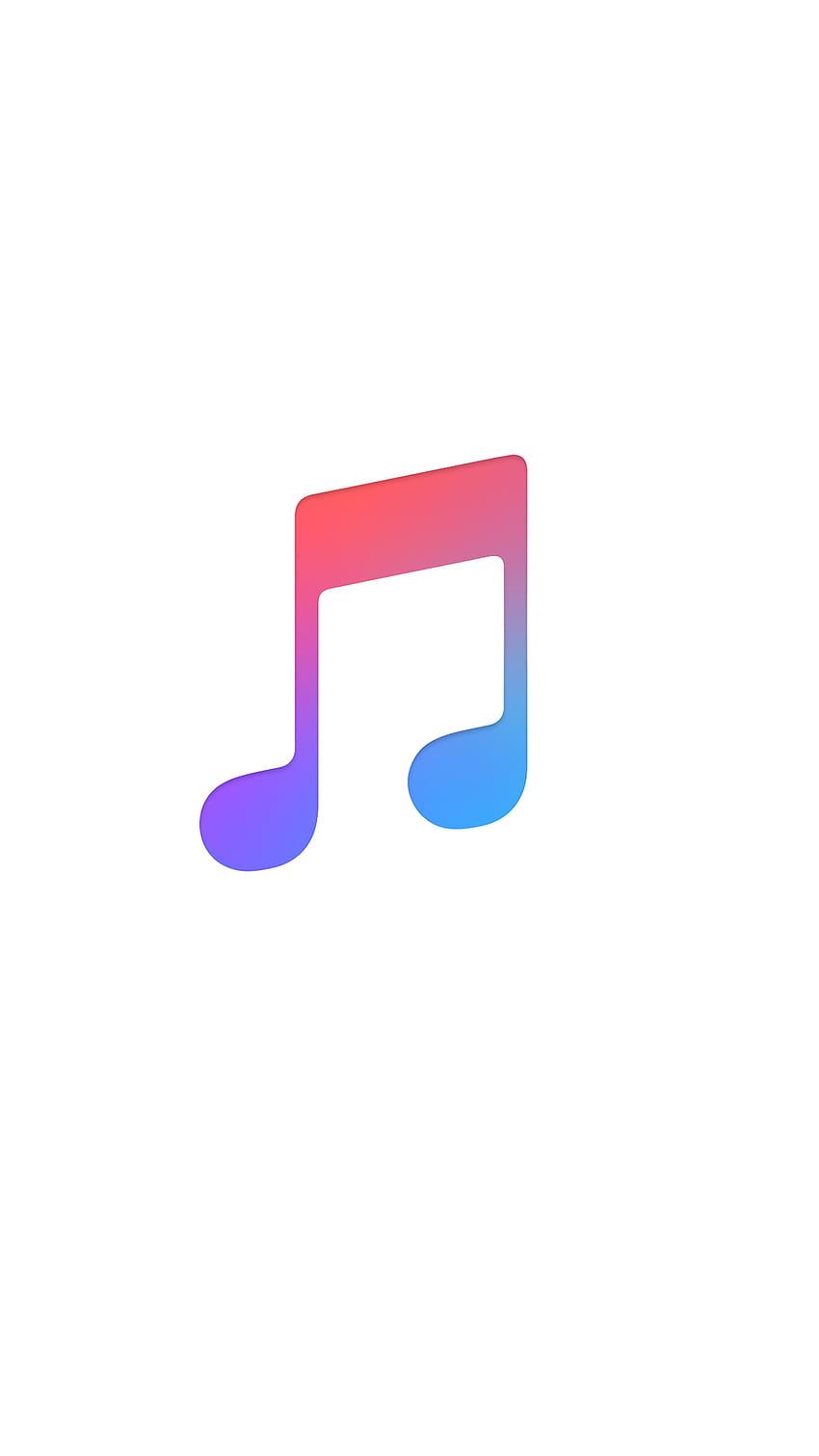 アップルミュージックのロゴ。 音楽のロゴ、アップルの音楽、音楽 HD電話の壁紙