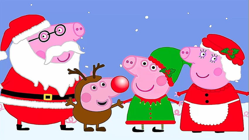 Peppa Pig House (PC and Mobile), Christmas Pig, HD wallpaper