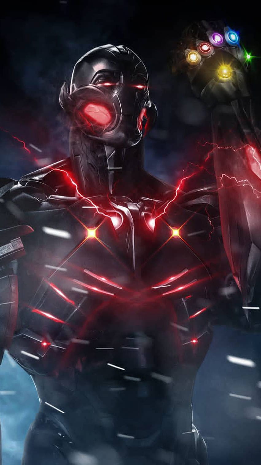 ¿Qué pasaría si Ultron nunca se volviera contra Stark y ayudara a defender la Tierra contra Thanos? fondo de pantalla del teléfono