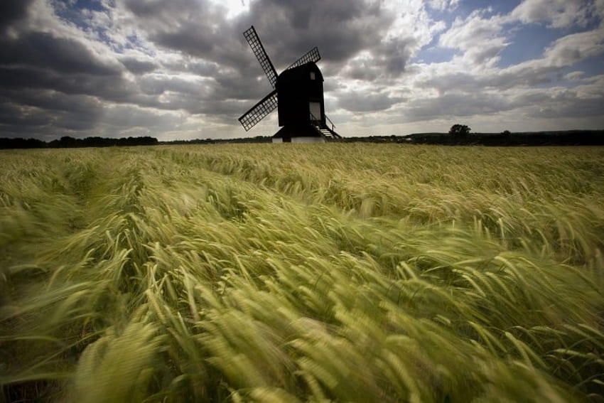 Windmühle, Wind HD-Hintergrundbild