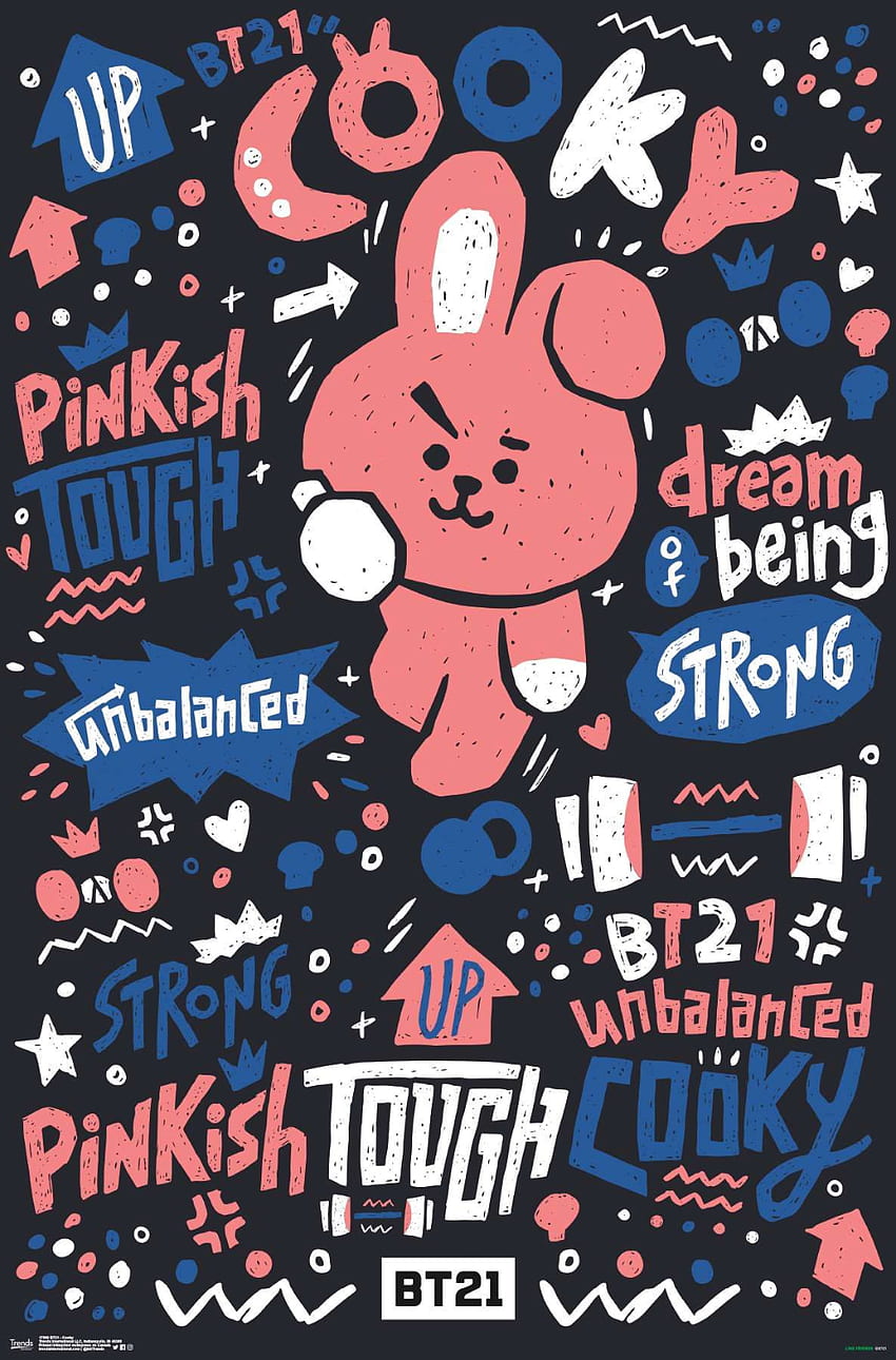 BT21 - Cooky през 2020 г. Bts рисунки, Cute, Bts чиби, BTS плакат HD тапет за телефон
