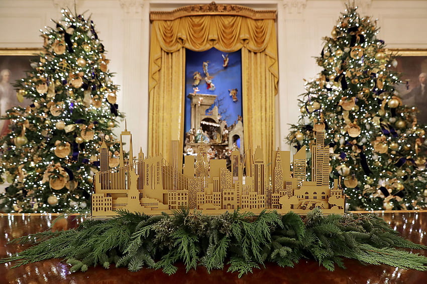 : First lady unveils White House 2018 Christmas decorations. WTOP News, Washington DC Christmas HD wallpaper