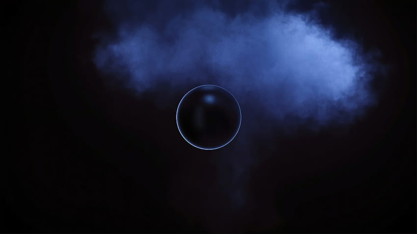 Smoke, Dark, Ball, Cloud, Sphere HD wallpaper