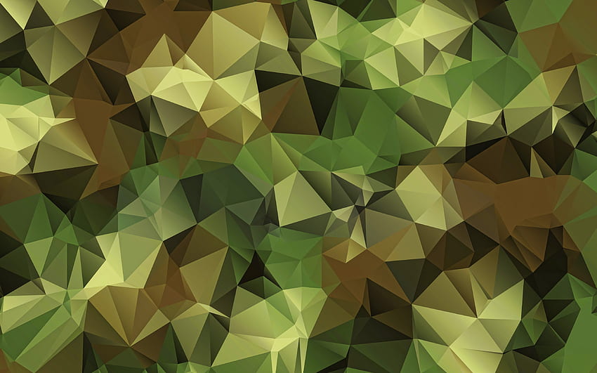 camouflage low poly background, , abstract crystals, camouflage backgrounds, creative, geometric art, low poly patterns, low poly background, geometric shapes, low poly art, camouflage, abstract textures, abstract camouflage HD wallpaper