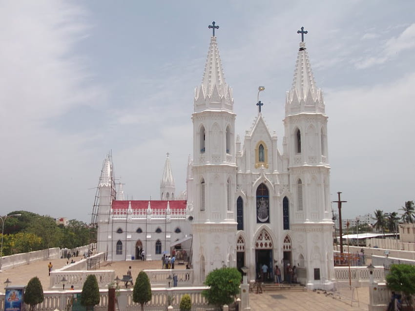 Annai Velankanni 교회, 첸나이 - Velankanni HD 월페이퍼