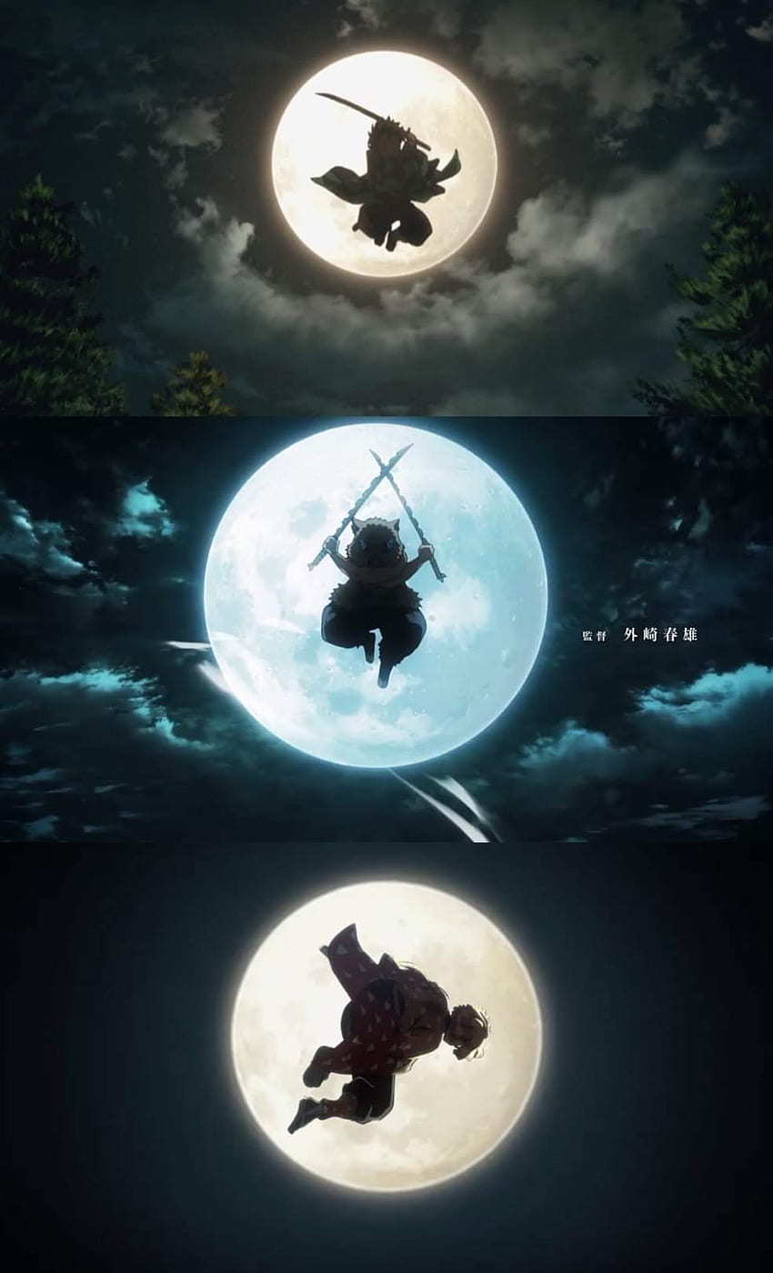 Mondaufnahmen von unseren Lieblingsjägern [ von fb]: KimetsuNoYaiba, Upper Moon Demons HD-Handy-Hintergrundbild