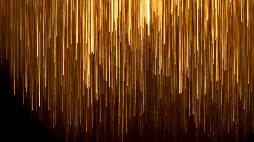 Linhas douradas em fundo preto abstrato - preto e dourado, linhas papel de parede HD