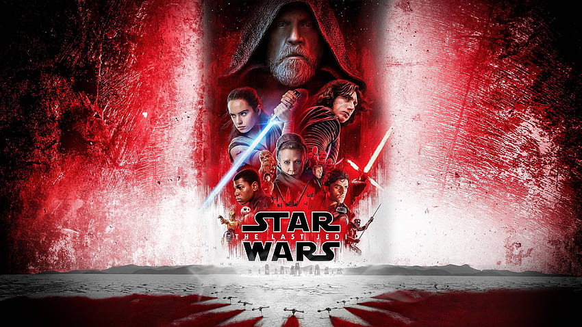 스타워즈: 라스트 제다이, 2017 영화, 포스터, 빨강 HD 월페이퍼