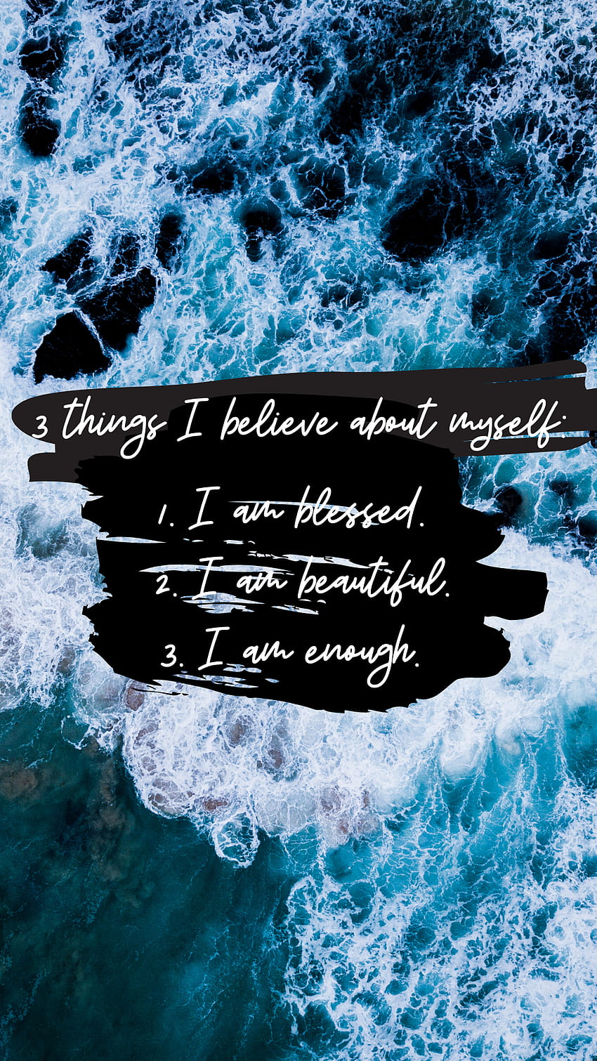 Inspiring Phone . Personal growth quotes, I AM Enough HD phone wallpaper