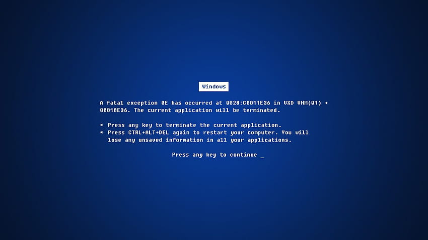 The Windows Blue Screen of Death Makes a Hilarious iPad Lock Screen. OSXDaily, Funny HD wallpaper