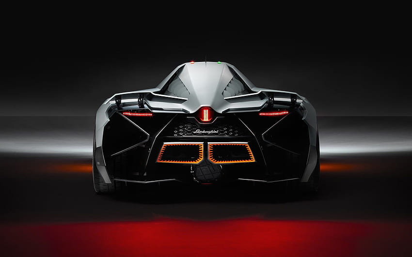Grauer und schwarzer Sportwagen, Lamborghini, Lamborghini Egoista HD-Hintergrundbild
