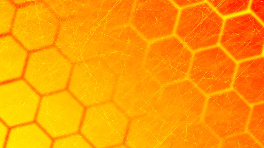 Honeycomb Abstract Yellow and, Orange and Yellow HD wallpaper