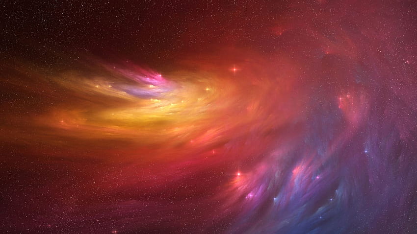 Nebula MacBook Air, Orange Nebula HD wallpaper