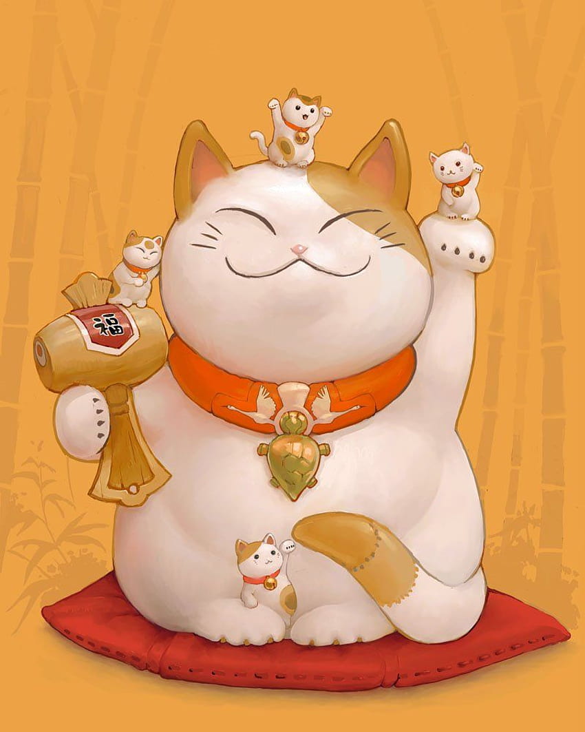 Maneki Neko, hay con mèo may mắn trong văn hóa Nhật Bản, là một trong những biểu tượng nổi tiếng nhất của đất nước này. Hãy khám phá hình ảnh của con mèo với đôi tai lớn đáng yêu, đang mời gọi bạn đến với những điều tốt đẹp trong cuộc sống.