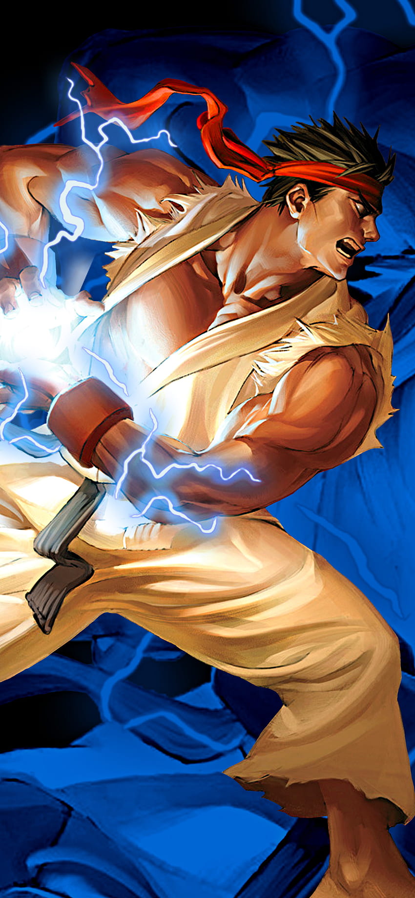 Ryu Hadouken Street Fighter 2 iPhone XS, iPhone 10, iPhone X , , Background, and , Street Fighter II HD phone wallpaper