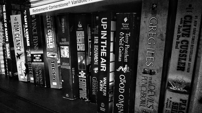 black, book, literature, night, shelf, white . HD wallpaper