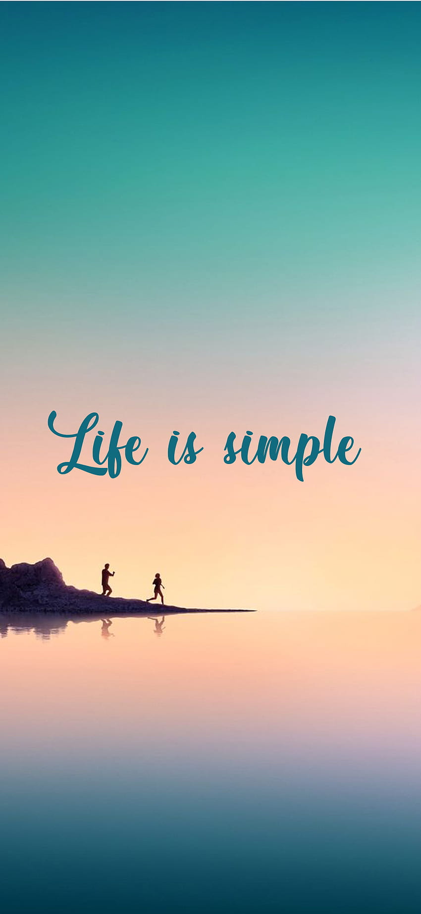 Inspirational for Mobile with Quotes: Life is Simple - . . Alta resolución, citas inspiradoras sobre la vida fondo de pantalla del teléfono