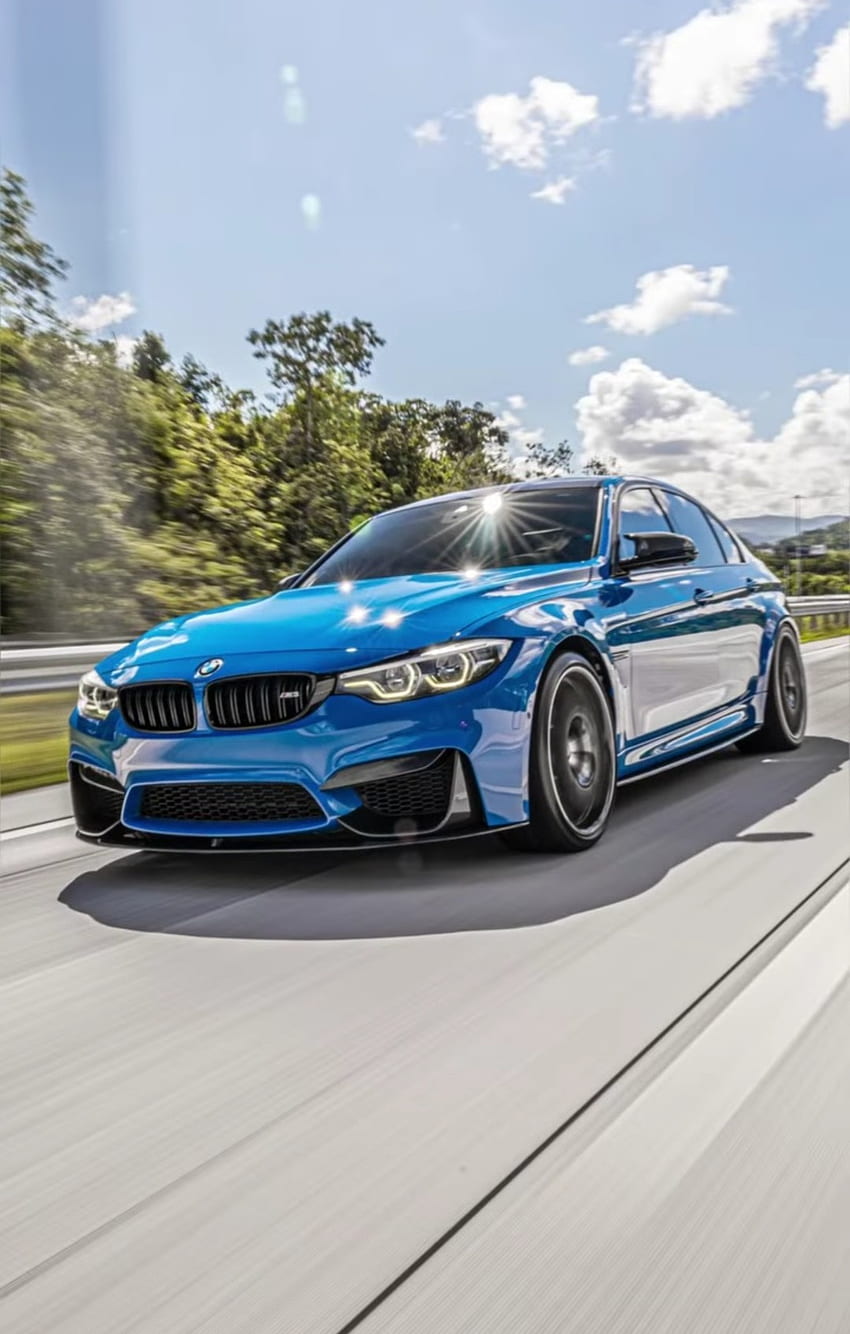 BMW M3-Blue, Cars, Blue HD phone wallpaper