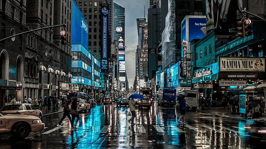 ニューヨーク市の雨の日 - cherl12345 (タマラ) 、美しいニューヨーク市 高画質の壁紙