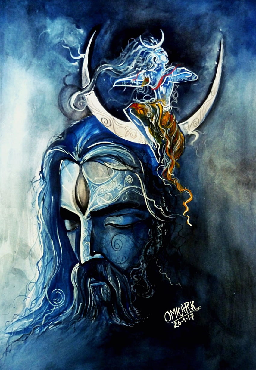 Mahadev painting - Shiv, god, power. Mahadev , Lord HD phone wallpaper