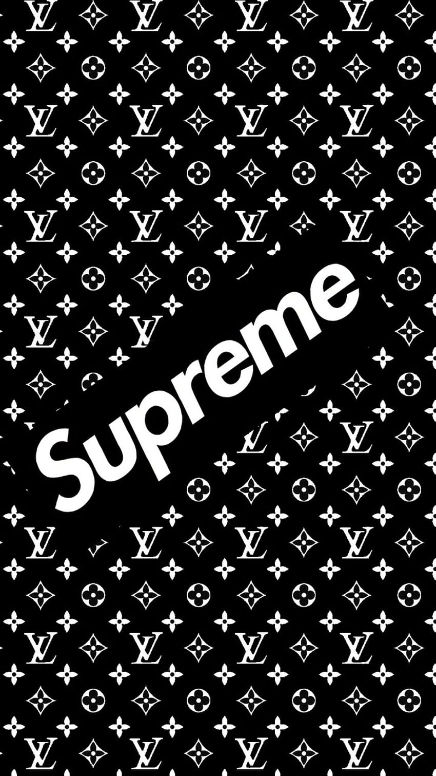 Free download Louis Vuitton Supreme teal Supreme iphone wallpaper