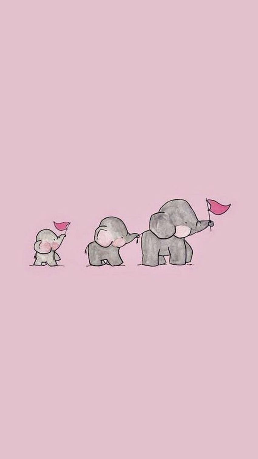 Aesthetic Elephant IPhone . Pink android, Elephant , Cute , Cute Girly Elephant HD phone wallpaper