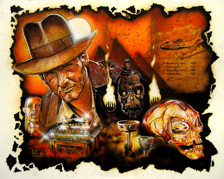 Indiana Jones: Keberuntungan dan Kemuliaan - Indiana Jones Fan Art Wallpaper HD