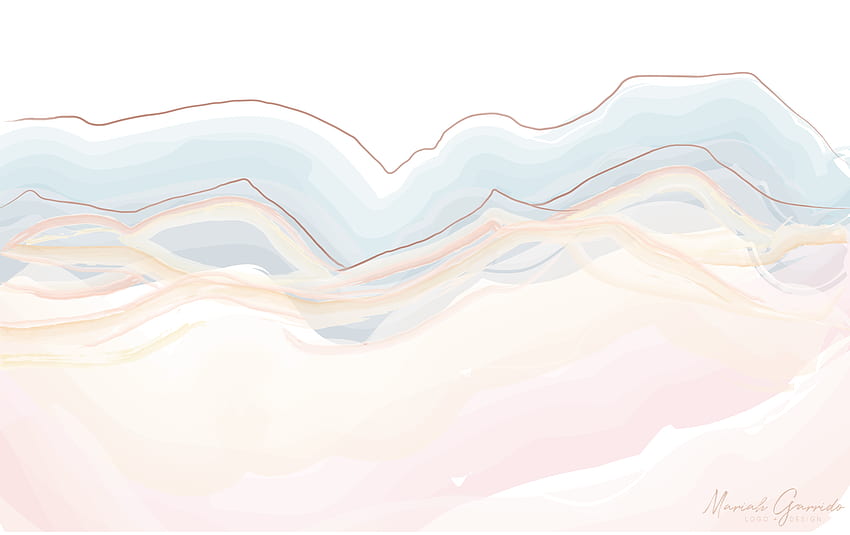 Geode, watercolor, mountain, background, Cute Watercolor Laptop HD wallpaper