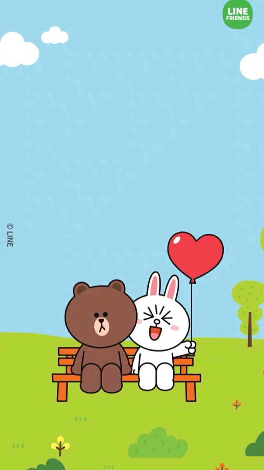 Mi corazon es tuyo Cony. Line friends, Friends , Cute couple cartoon HD phone wallpaper