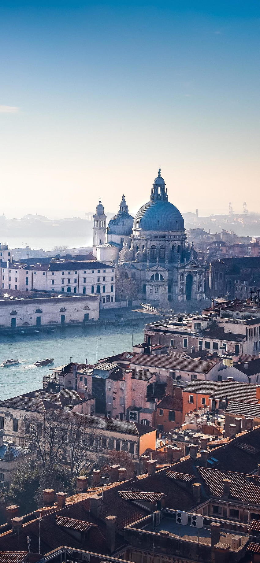 Vista de edifícios antigos da bela cidade de Veneza Itália Papel de parede de celular HD