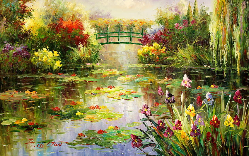 Karya Claude Monet, Lukisan Claude Monet, Seni Wallpaper HD