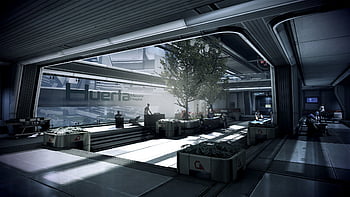 sci fi building interior