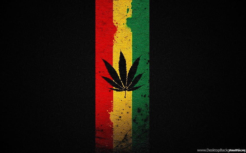 Weed Rastafari Jamaica Flag Abstract Blunt Green Hus HD wallpaper