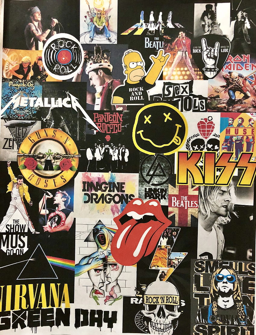 Rock'n roll. Band , Rock grubu posterleri, Rock grubu logoları, Band Art HD telefon duvar kağıdı