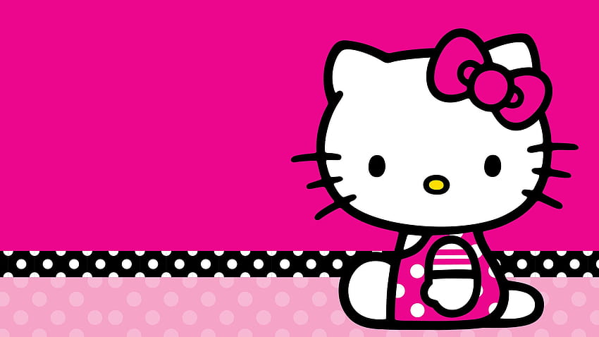 Bạn yêu thích Hello Kitty? Đừng bỏ qua bức ảnh nền Hello Kitty độ phân giải cao này! Hãy xem và cảm nhận vẻ đẹp tinh tế, cá tính của chú mèo đáng yêu từ đường cong cho đến màu sắc trên nền đen.