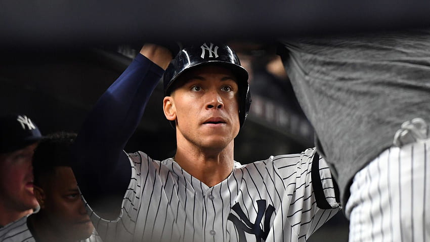 Aaron Judge Welcomes Giancarlo Stanton To Yankees With HD wallpaper