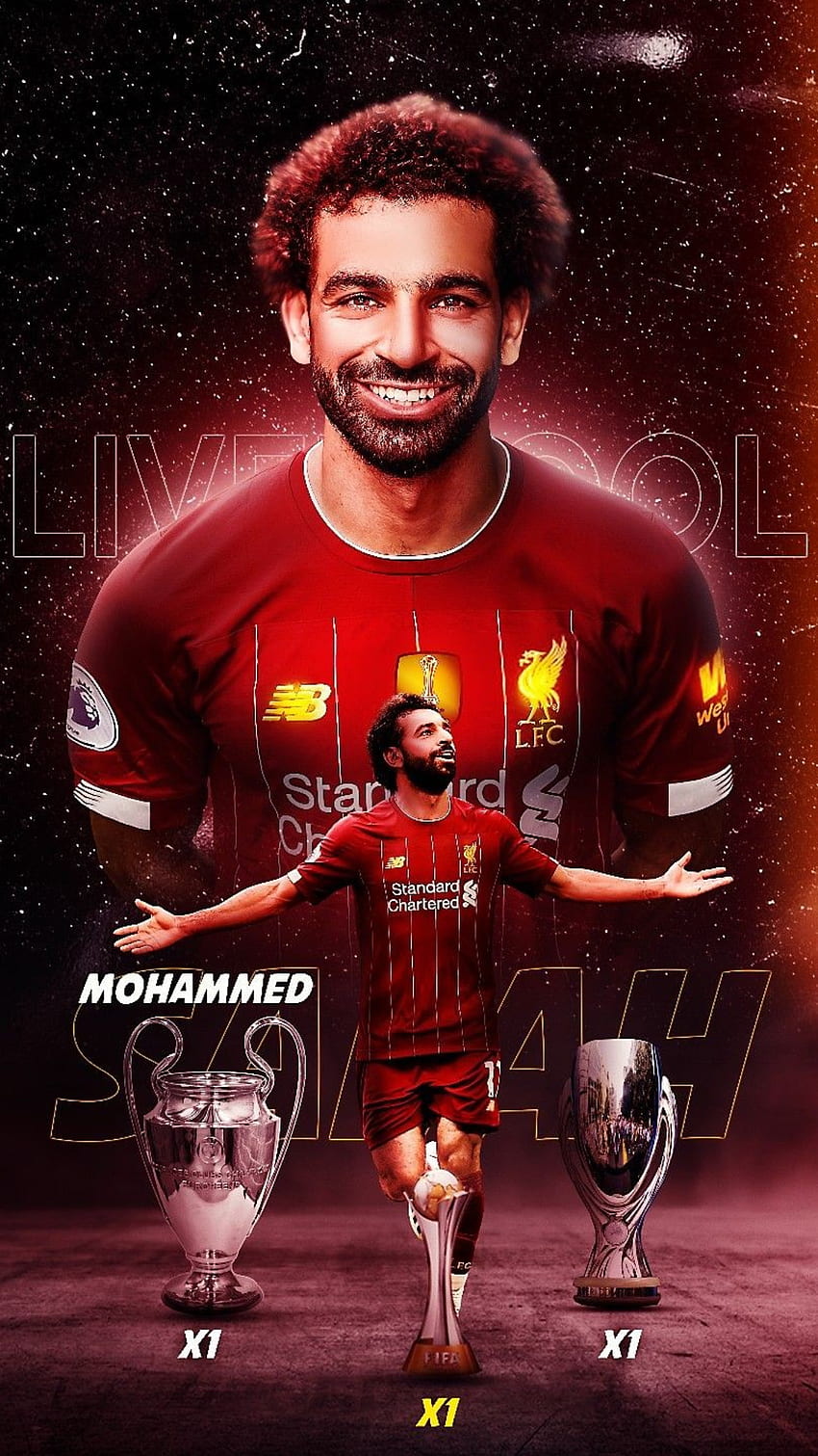 Mohammed Salah, red, soccer, face, game, egyptian, red-devils, football, liverpool, arab, player HD phone wallpaper