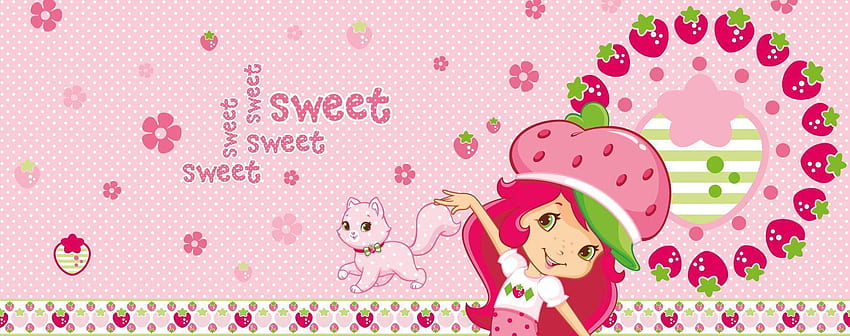 Strawberry Shortcake Background, Strawberries Cartoon HD wallpaper