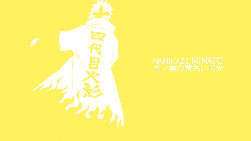 Yellow Flash Minato HD wallpaper