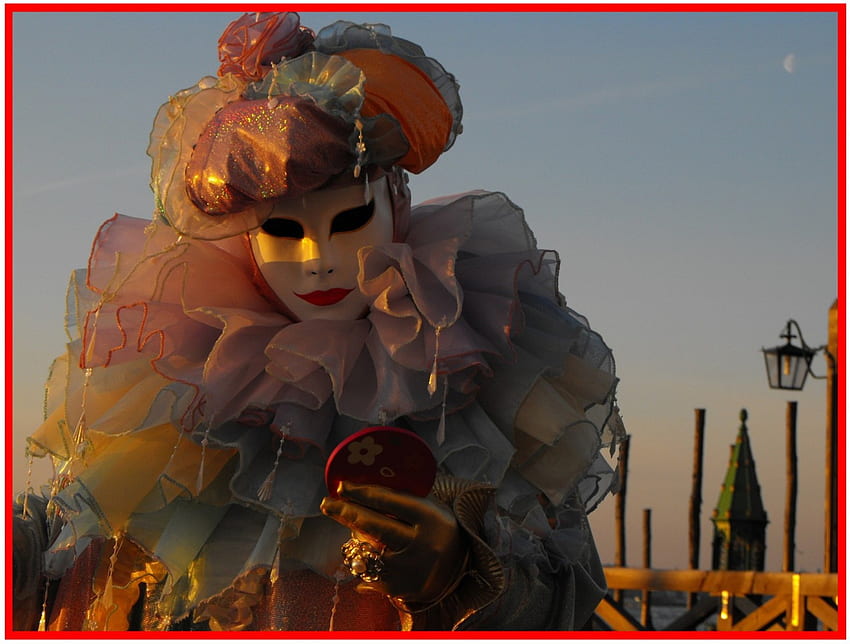 Karneval 2009 in Venedig, Italien HD-Hintergrundbild