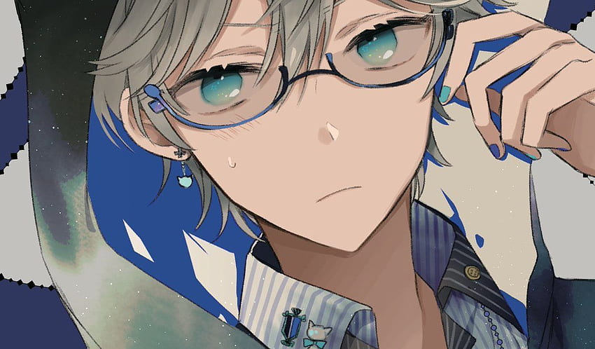 Anime Boy Glasses  Anime Boy With Glasses HD Png Download  vhv